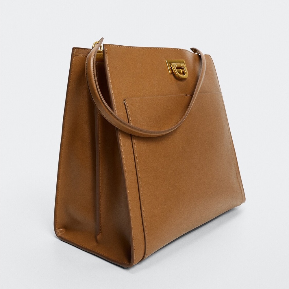 MANGO Square Pocket Shopper bag plus the dust bag